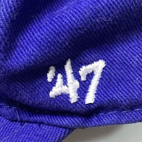 47 Brand Texas Ranger Kids Blue/White Baseball Cap Hook & Loop - Picture 7 of 11